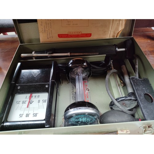 290 - Vintage tester machine in fitted metal case.