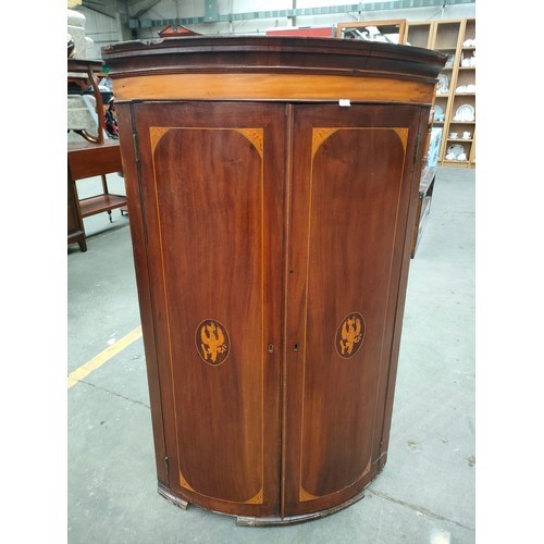 249a - Victorian wall corner cabinet.