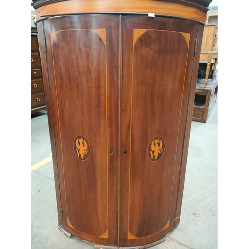 249a - Victorian wall corner cabinet.