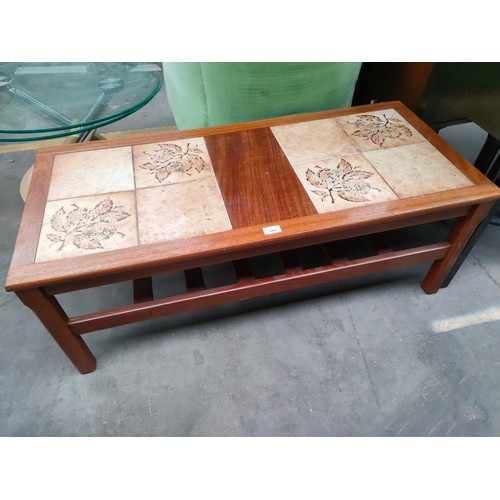 249 - Mid Century tiled section coffee table .