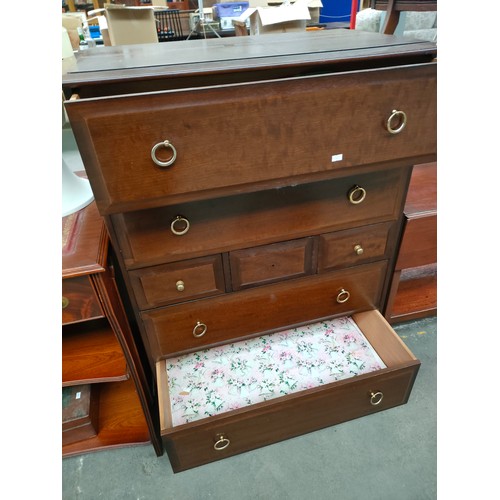 231 - Stag minstrel 2x3x2 chest of drawers .