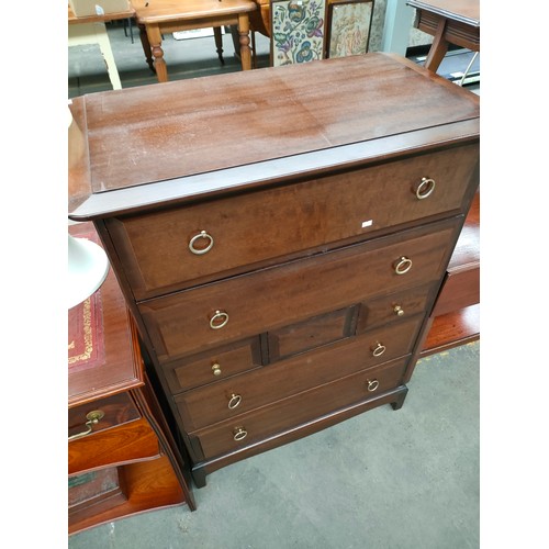 231 - Stag minstrel 2x3x2 chest of drawers .