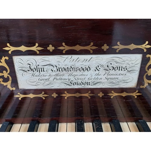 843 - Square pianoforte, inscribed to the front [John Broadwood & Sons] [C1845] [London, England]