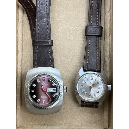 502 - LLOYD and INVICTA – Two lady’s sale stainless steel wristwatches
TISSOT, QUARTZ, BIENNA, ARTEN, a gr... 