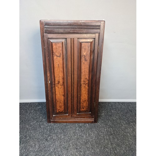 854 - Antique shelved wall unit [73x38x15cm]