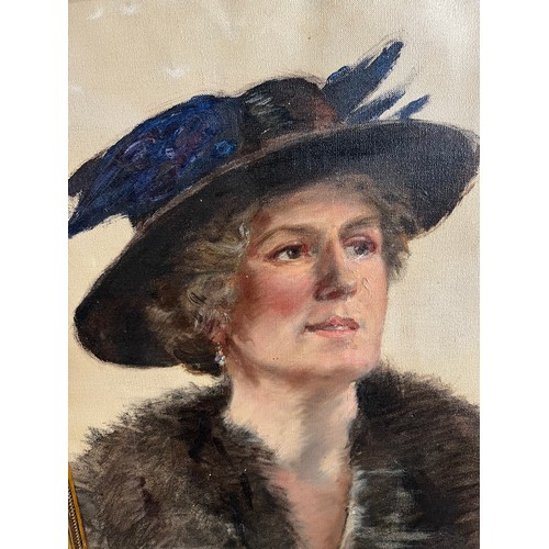 678 - WILLIAM GORDON BURN-MURDOCH [1862- 1939]
Oil on canvas depicting portrait of a lady of some importan... 