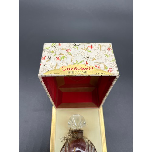 708 - Vintage Caravane Bienaime France, Paris boxed perfume bottle. [Will not post]