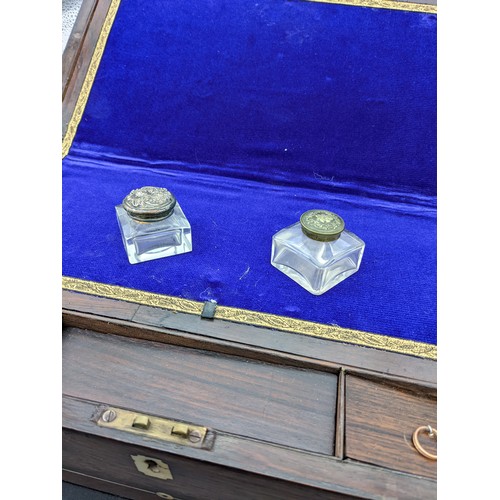 645 - Lot of two antique parquetry inlay jewellery boxes