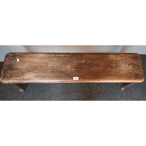 868 - Old school/church wooden bench [68x113cm]