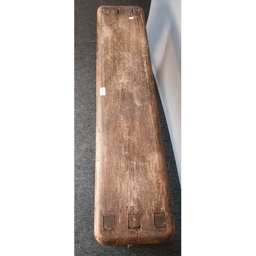 868 - Old school/church wooden bench [68x113cm]