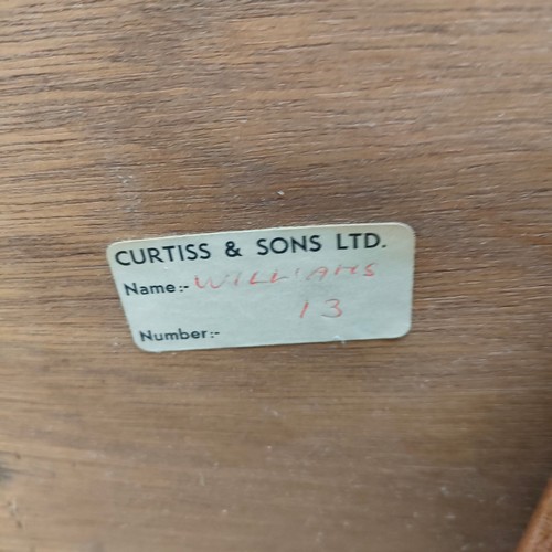 454 - Curtiss and son ltd mid century book case cabinet.