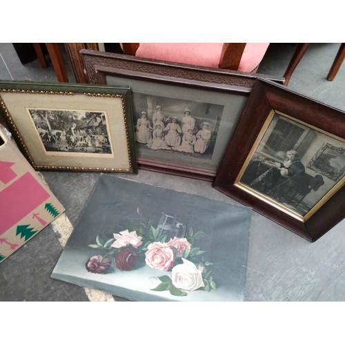 439 - Large lot of pictures and framing .