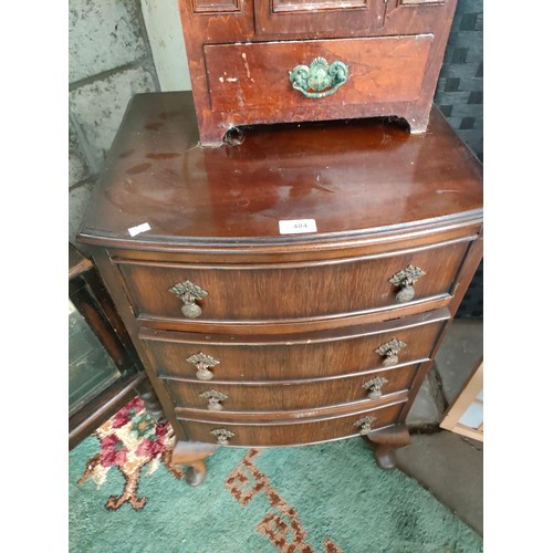 404 - 4 drawer antique style cabinet .