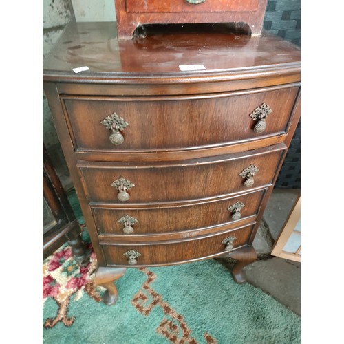 404 - 4 drawer antique style cabinet .