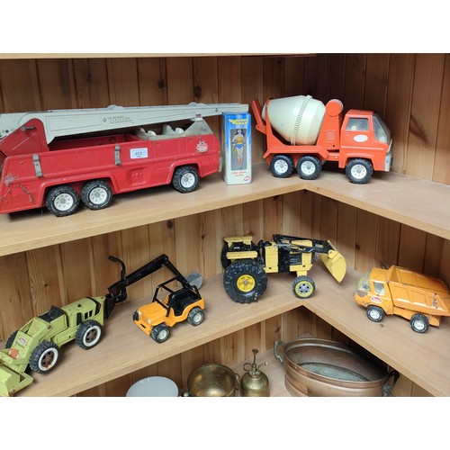 405a - Selection of collectable toys tonka vehicles includes fire engine etc.