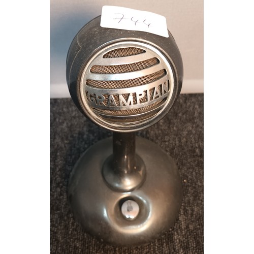 744 - Vintage Grampian table top microphone. [25cm high] [Will post]