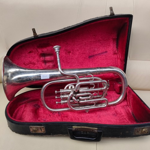 92a - Boosey and Hawkes imperial Bb Euphonium with mouth piece and case .