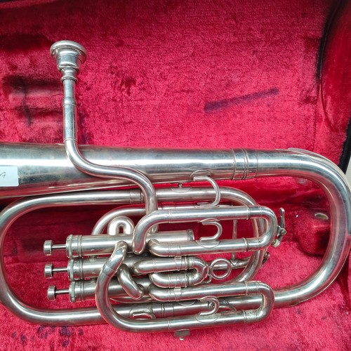 92a - Boosey and Hawkes imperial Bb Euphonium with mouth piece and case .