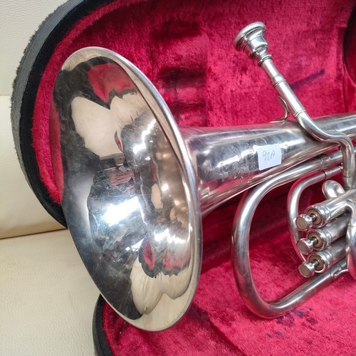 92a - Boosey and Hawkes imperial Bb Euphonium with mouth piece and case .