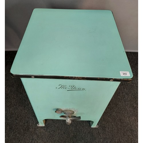 747a - 'The Dean' gas washing machine in turquoise [76x49.5x49.5cm]