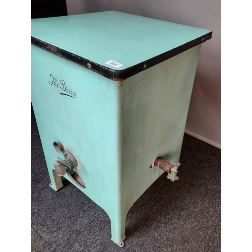 747a - 'The Dean' gas washing machine in turquoise [76x49.5x49.5cm]