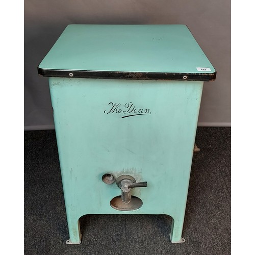 747a - 'The Dean' gas washing machine in turquoise [76x49.5x49.5cm]