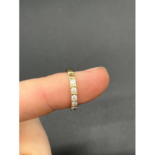 514 - 9ct gold scrap ring together with a 925 bead bracelet. [1.28grams] [Will post]