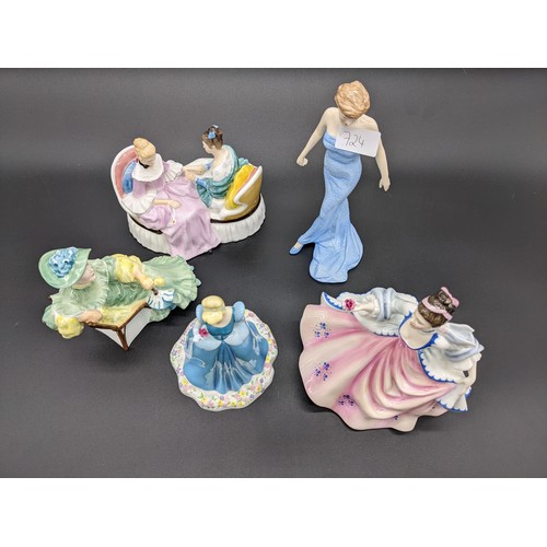 724 - Collection of Royal Doulton figurines (5)