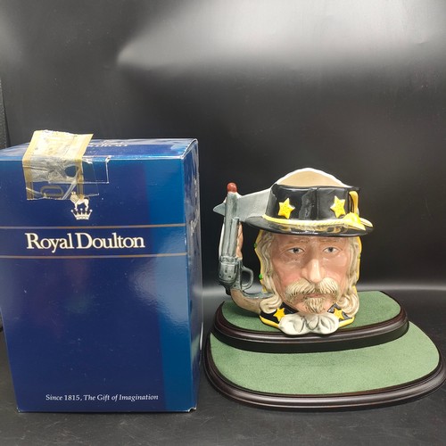 82 - Royal doulton double sided Toby jug the antagonists collection the battle of little big horn 1876 Ge... 