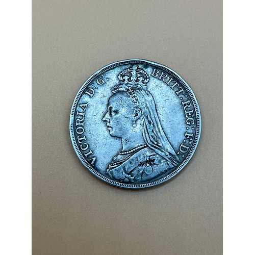 12 - 1890 Queen Victoria Silver Crown. [Will post]