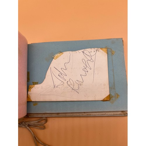 44 - Vintage autograph album containing five various signatures from the Liverpool Mersey Beat Scene whic... 