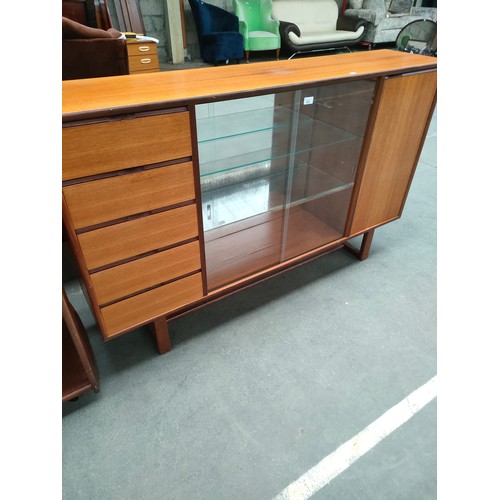 203 - Mid Century Danish Influence Teak Bookcase/Display Cabinet.