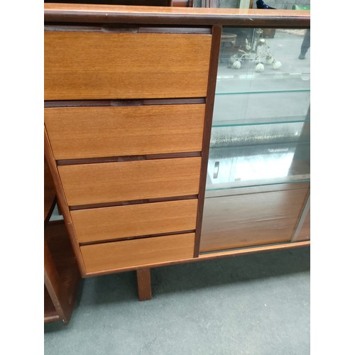 203 - Mid Century Danish Influence Teak Bookcase/Display Cabinet.