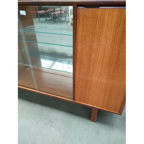 203 - Mid Century Danish Influence Teak Bookcase/Display Cabinet.