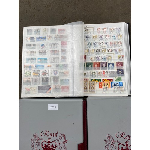 267a - Large collection stamp albums etc.