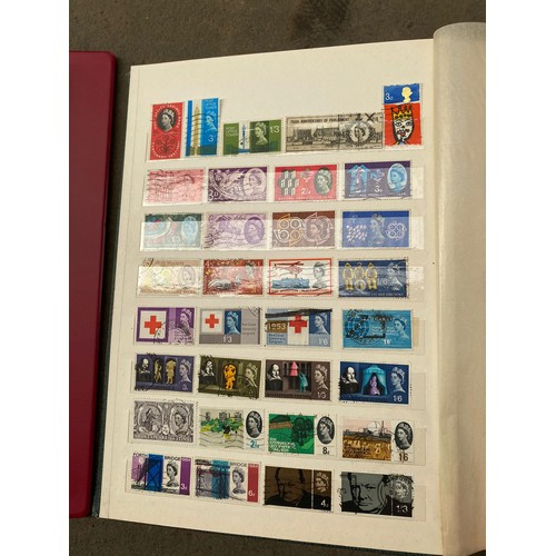 268a - 2 large albums of British stamps etc .