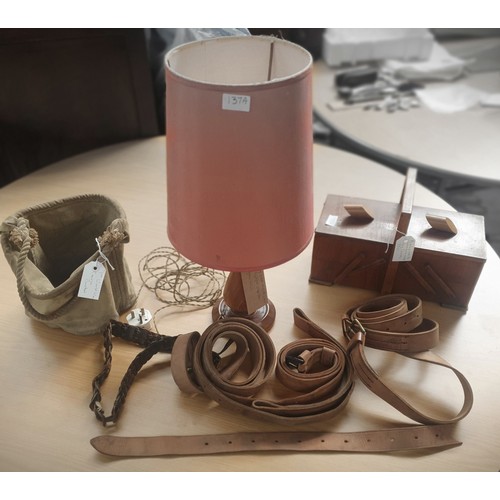 133A - A Collection of First World War and Second World War Collectables to include a lamp base possibly fr... 