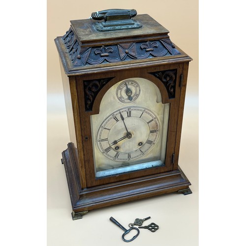 5 - Antique Bracket Clock, John Bryson- Edinburgh. [Comes with keys] [Non-runner] [Back door doesn't ope... 