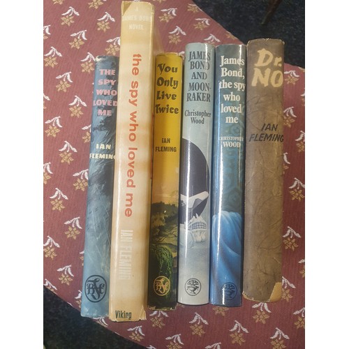 546 - Fleming, Ian. & Wood, Christopher. Six James bond books. 1st editions.