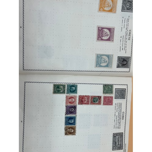 63 - The Triumph stamp album containing a large quantity of stamps from around the world. [Will post]