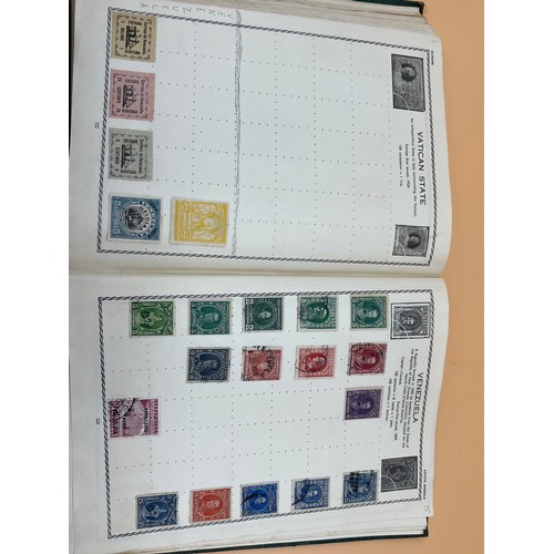 63 - The Triumph stamp album containing a large quantity of stamps from around the world. [Will post]