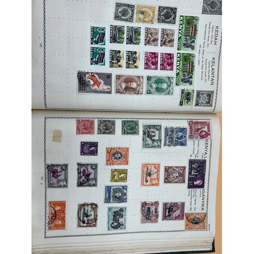 63 - The Triumph stamp album containing a large quantity of stamps from around the world. [Will post]