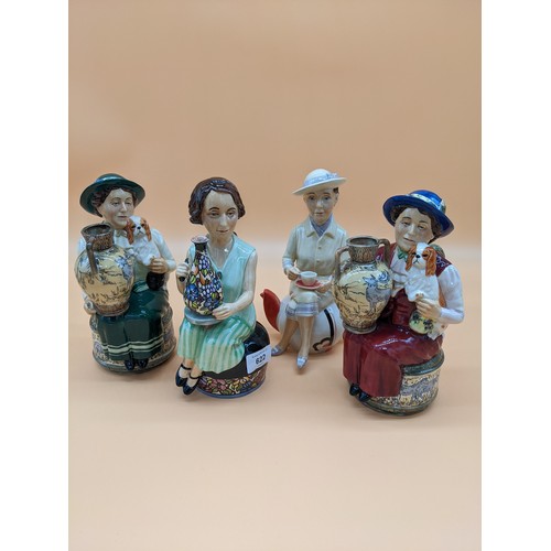 69 - Four various Kevin Francis character jugs, 'Susie Cooper' Ltd Ed 271/350, 'Charlotte Rhead' Ltd Ed 1... 