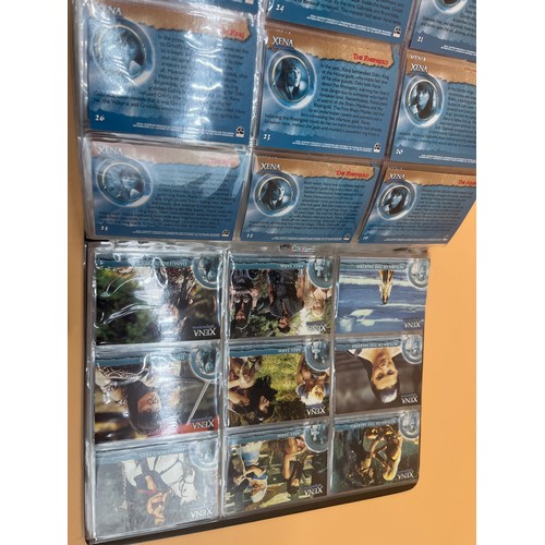 91 - Three various TV Show binders and card sets includes Xena warrior princess card set, The complete Ba... 