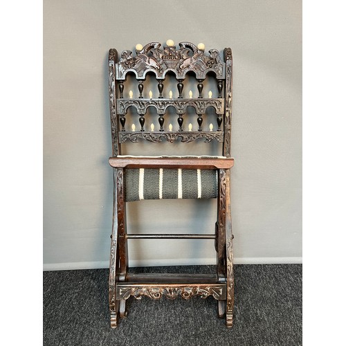 163 - 19th century folding child's chair. [68cm high]