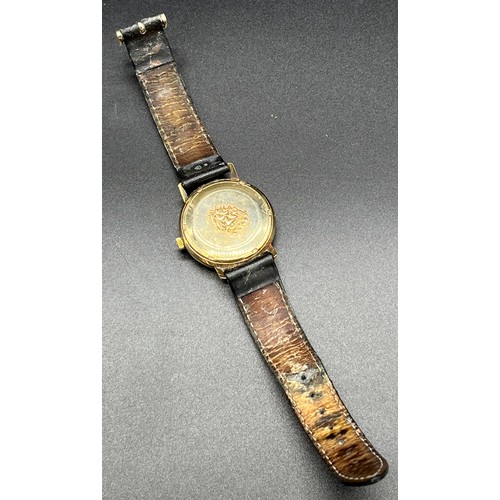 500A - Vintage Gent's 9ct gold Longines Flagship Automatic evening wristwatch. [Working condition]