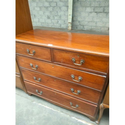 280 - Early Victorian 2 over 3 chest of Drawers