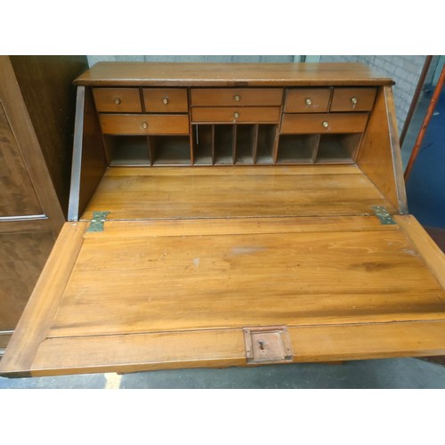 278 - Antique Style 4 drawer Writing bureau