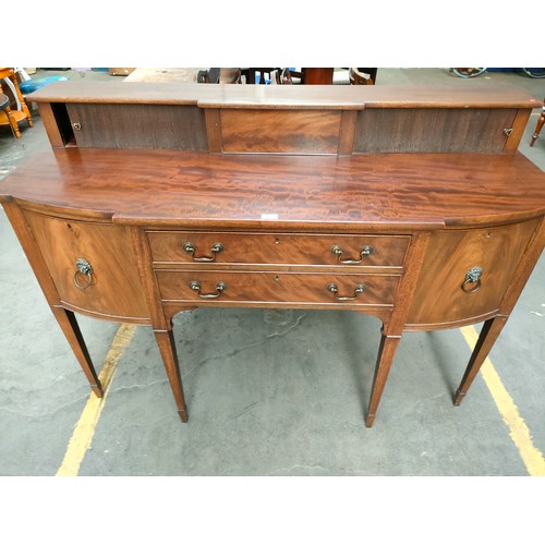 349 - Early 19th century sideboard fitted with lion brass handles