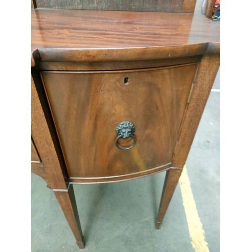 349 - Early 19th century sideboard fitted with lion brass handles